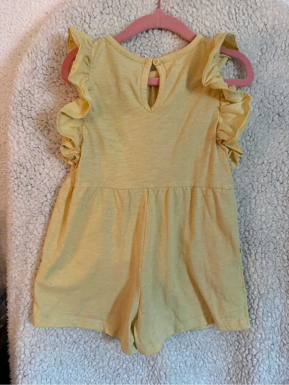 Toddler Girls’ Buttercream Yellow Play Romper 3T